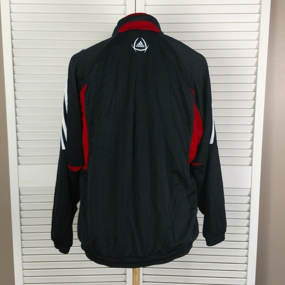 Adidas climacool zip track jacket red black Men S - Picture 4 of 9
